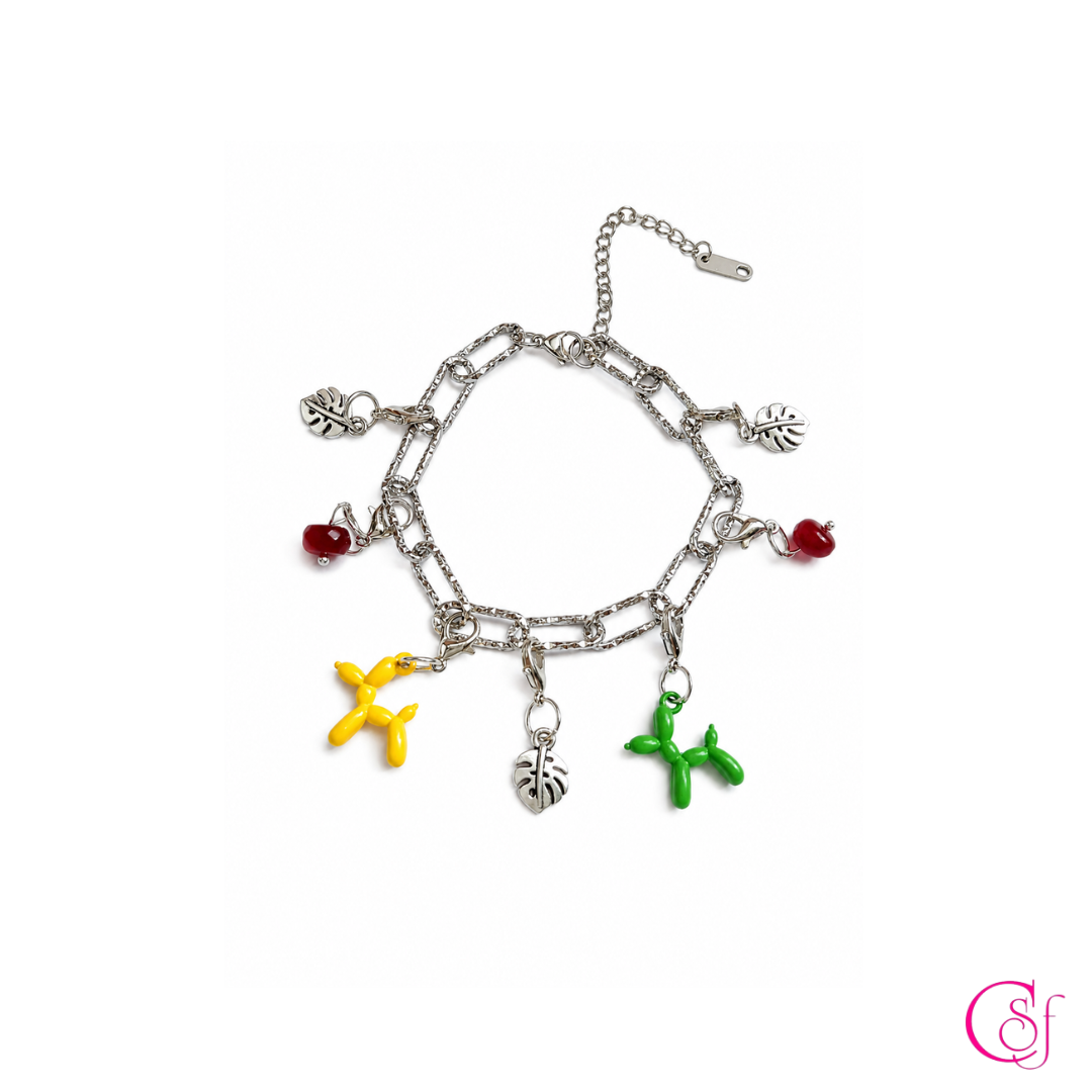 Pulsera KAWAII Mix & Match · Acero Inoxidable 316L con Dijes Intercambiables